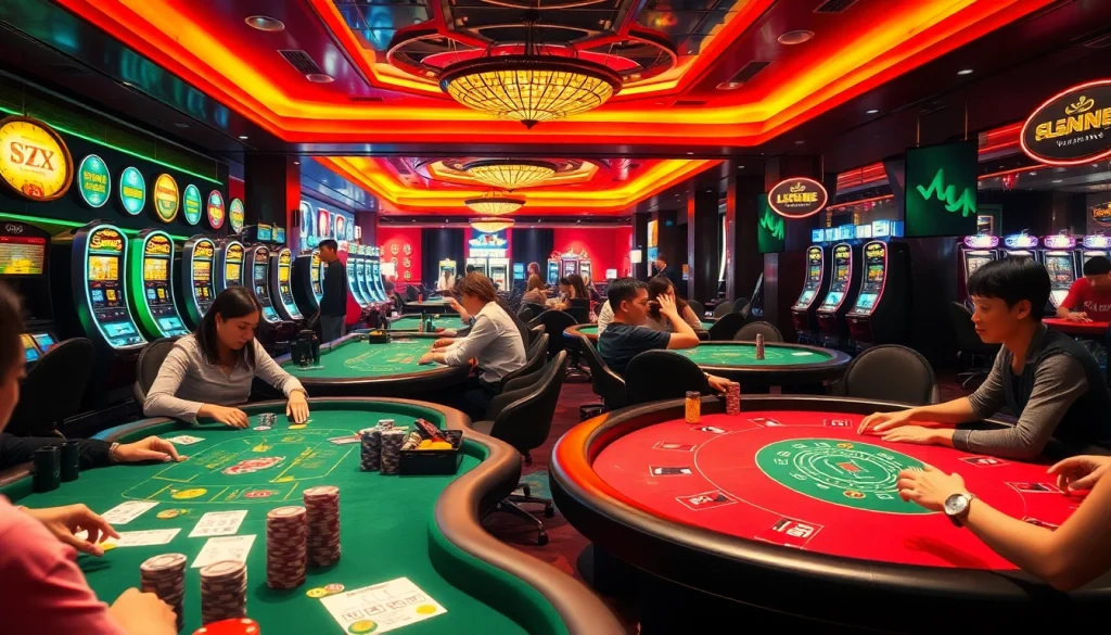 대구 오피 scene capturing players engaged in thrilling blackjack games at a vibrant casino, showcasing excitement and camaraderie.