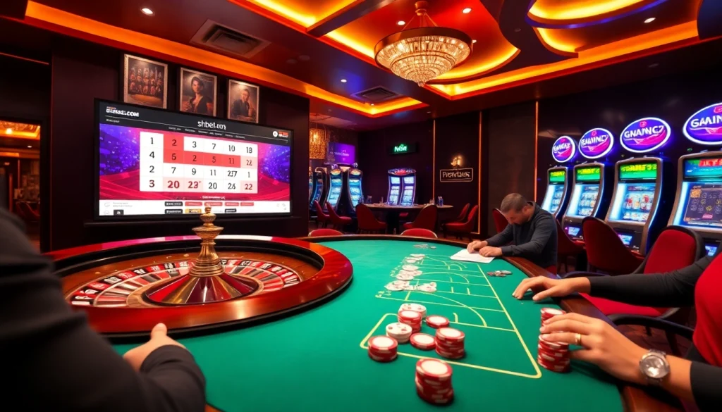 Experience high-stakes excitement at shbet com with engaging roulette and poker games in a modern online casino setting.