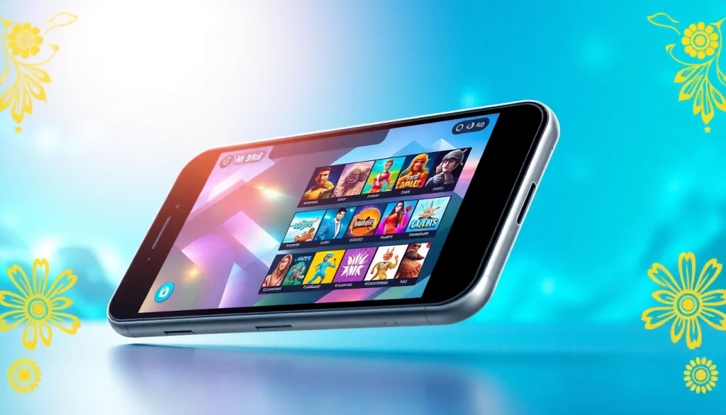 Showcase of the vibrant interface for Yono All Games on a smartphone, highlighting dynamic gameplay features.